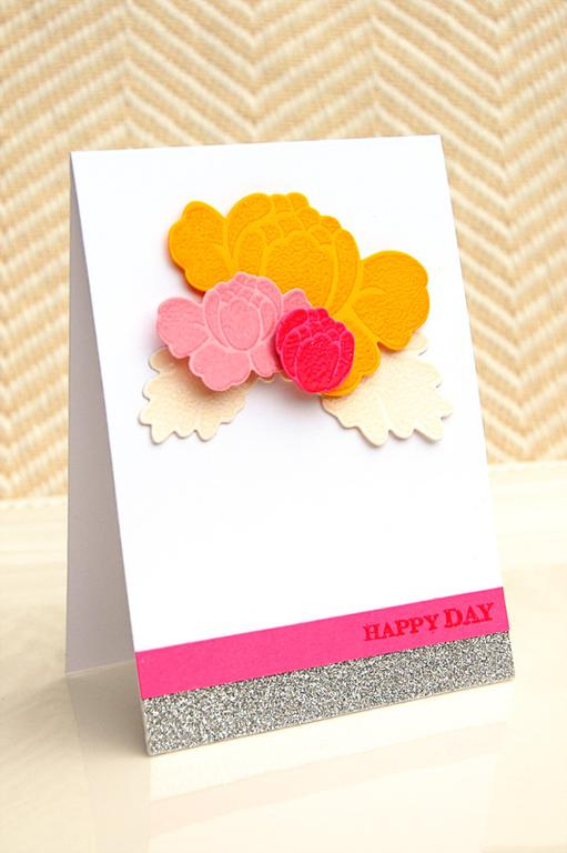 {Happy Day} card<br />
Stamps - Rosie Posie, Happy Everything<br />
CS - White, Vintage Cream,...