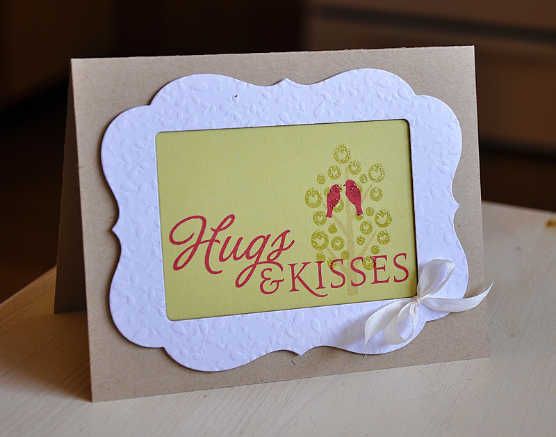 Stamps:  Tree Tops, Think Big Favorites #11 &amp; Love Birds<br />
Ink:  Pure Poppy, Chai...