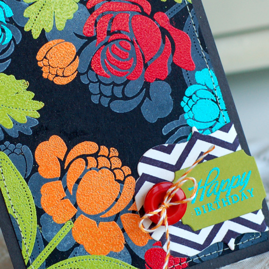 Stamps:  Rosie Posie, BB: Chevron, Little Labels<br />
Ink:  Fresh Snow, True Black,...