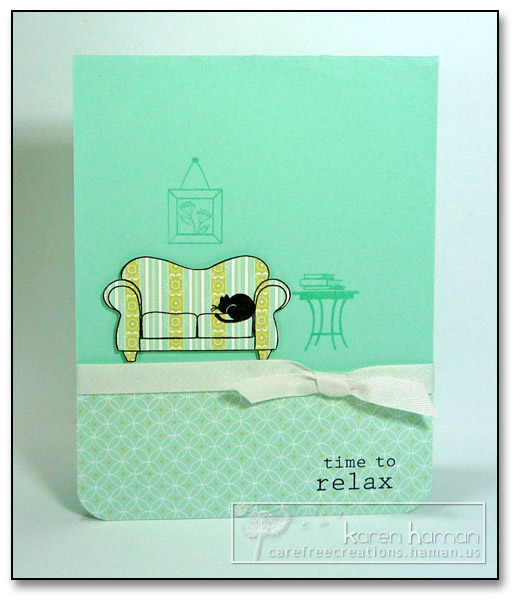 Supplies<br />
All supplies PTI unless otherwise noted.<br />
Stamps: On My Couch;<br />...