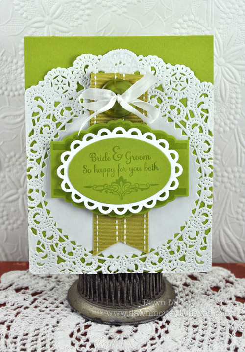 Paper: simply chartreuse, stamper's select white<br />
Stamps: Happily Ever After,...