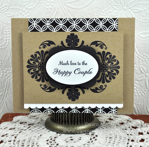 Paper: kraft, stamper's select white, smokey shadow, black and white basics<br />
Stamps:...