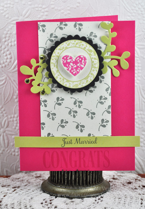 Paper: rustic cream, spring moss, smokey shadow, raspberry fizz<br />
Stamps: Tag-Its #12,...