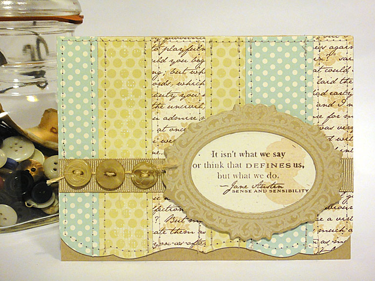 stamps: Simply Jane<br />
<br />
ink: Dark Chocolate, Vintage Cream, Chai (Tea Dye Duo)<br />...
