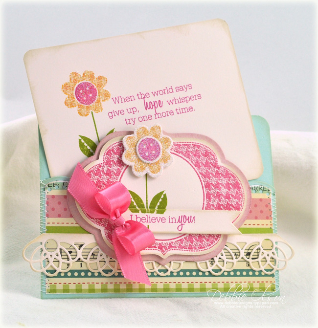 Stamps: Flower Fusion #12, Mat Stack 5<br />
Cardstock: Vintage Cream, Aqua Mist<br />...