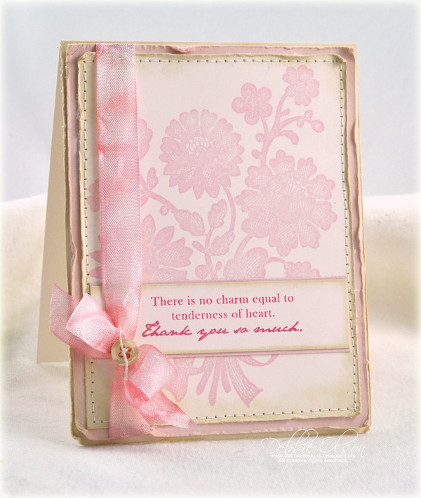 Stamps: Simply Jane, Lace Bouquet<br />
Cardstock: Vintage Cream, Sweet Blush<br />
Ink:...
