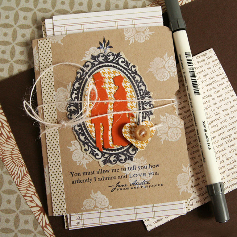 Stamps: Simply Jane<br />
Ink: Fresh Snow, True Black, Chamomile<br />
Paper: Kraft cardstock,...