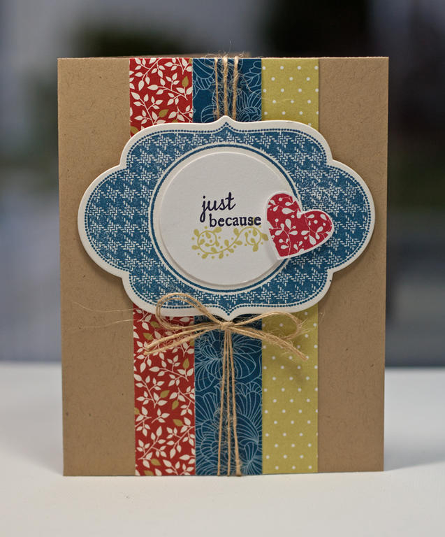 Stamps- Mat Stack 5 Collection, Tag-its #12<br />
Ink- Enchanted Evening, Pure Poppy, Spring...