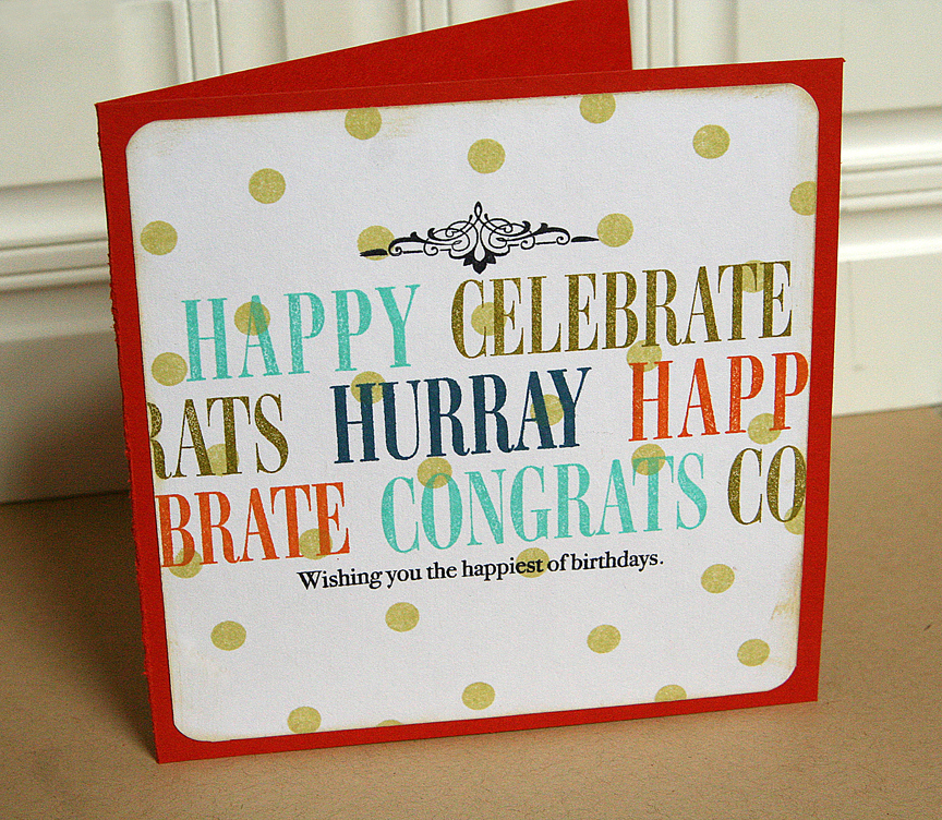 Stamps: Celebrations, Background Basics: Circles<br />
Ink: Hawaiian Shores, Ripe Avocado,...