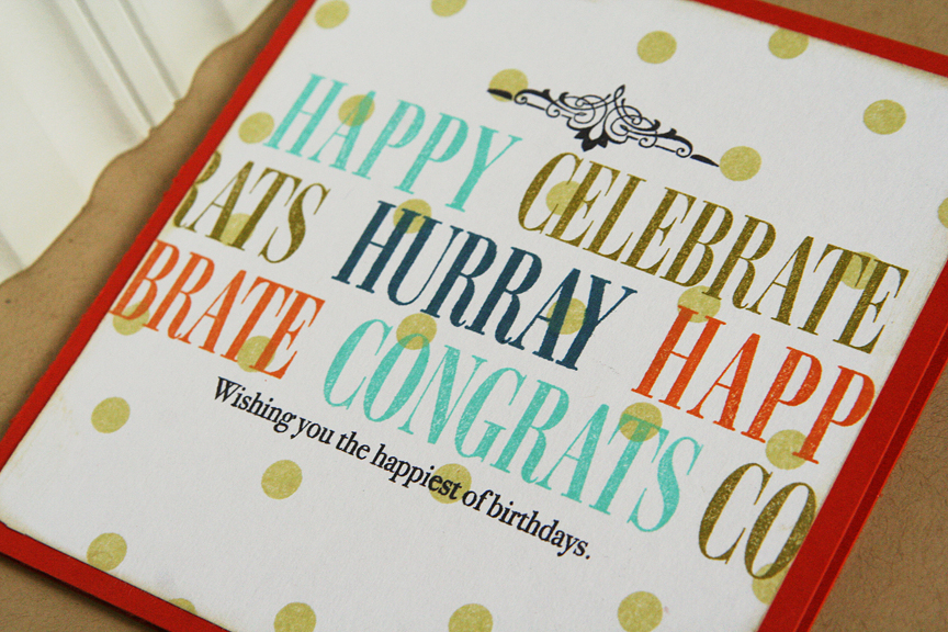 Stamps: Celebrations, Background Basics: Circles<br />
Ink: Hawaiian Shores, Ripe Avocado,...