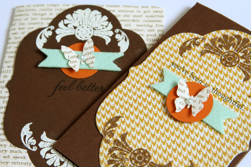 Stamps: Mat Stack 5 by Papertrey Ink<br />
Ink: Canyon Clay, Dark Chocolate, Fresh Snow,...