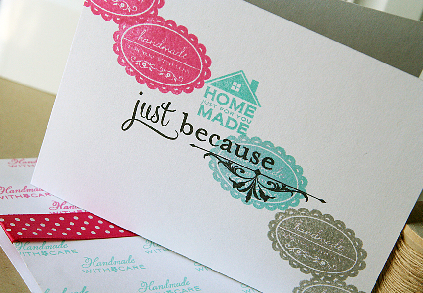 Stamps: Handmade Hodgepodge<br />
Ink: Raspberry Fizz, Hawaiian Shores, Smokey Shadow, True...