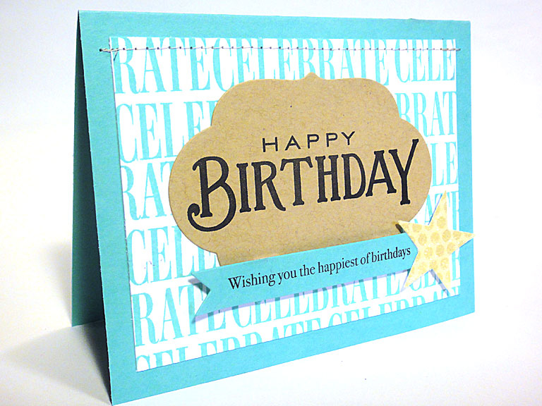 stamps: Celebrations, Think Big Favorites #12<br />
<br />
ink: True Black, Hawaiian Shores<br...