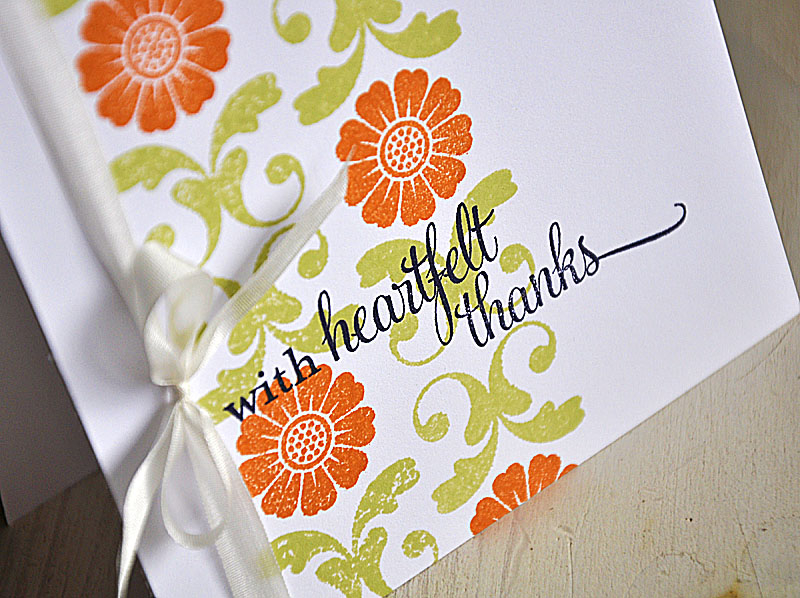 Stamps: Mat Stack 5 Collection &amp; Script Sentiments<br />
Ink: Spring Moss, Canyon Clay...