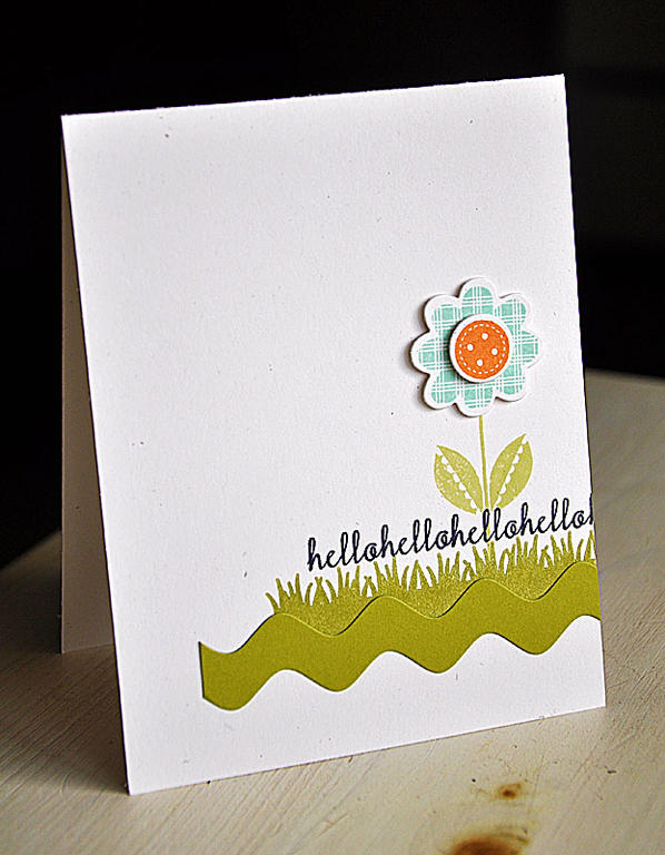 Stamps:  Flower Fusion #12, Tag-its #12 &amp; Hanging Out<br />
Ink:  Simply Chartreuse, Spring...