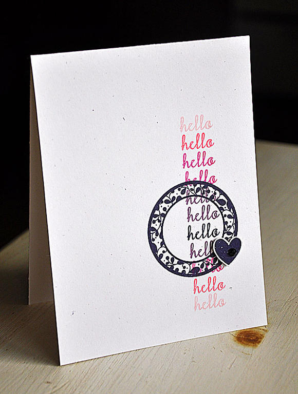 Stamps:  Tag-its #11 &amp; 12<br />
Ink: True Black, Plum Pudding, Raspberry Fizz, Berry Sorbet...