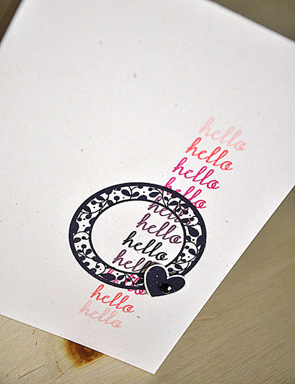 Stamps:  Tag-its #11 &amp; 12<br />
Ink: True Black, Plum Pudding, Raspberry Fizz, Berry Sorbet...