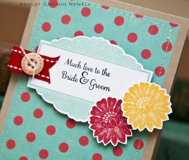 Supplies<br />
<br />
Stamps: Happily Ever After, Celebrations, Lace Bouquet<br />
Ink: Pure...