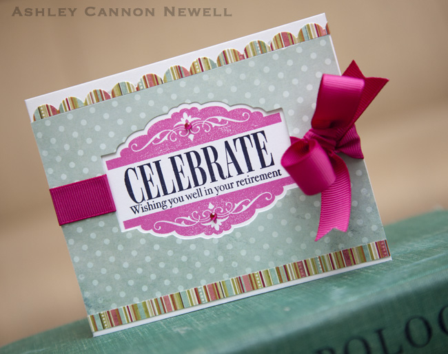 Supplies<br />
<br />
Stamps: Celebrations<br />
Ink: Raspberry Fizz, True Black<br />...
