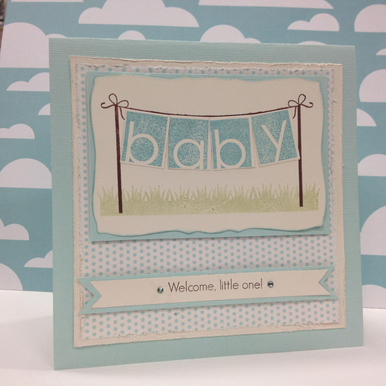 Shabby Chic Baby Card