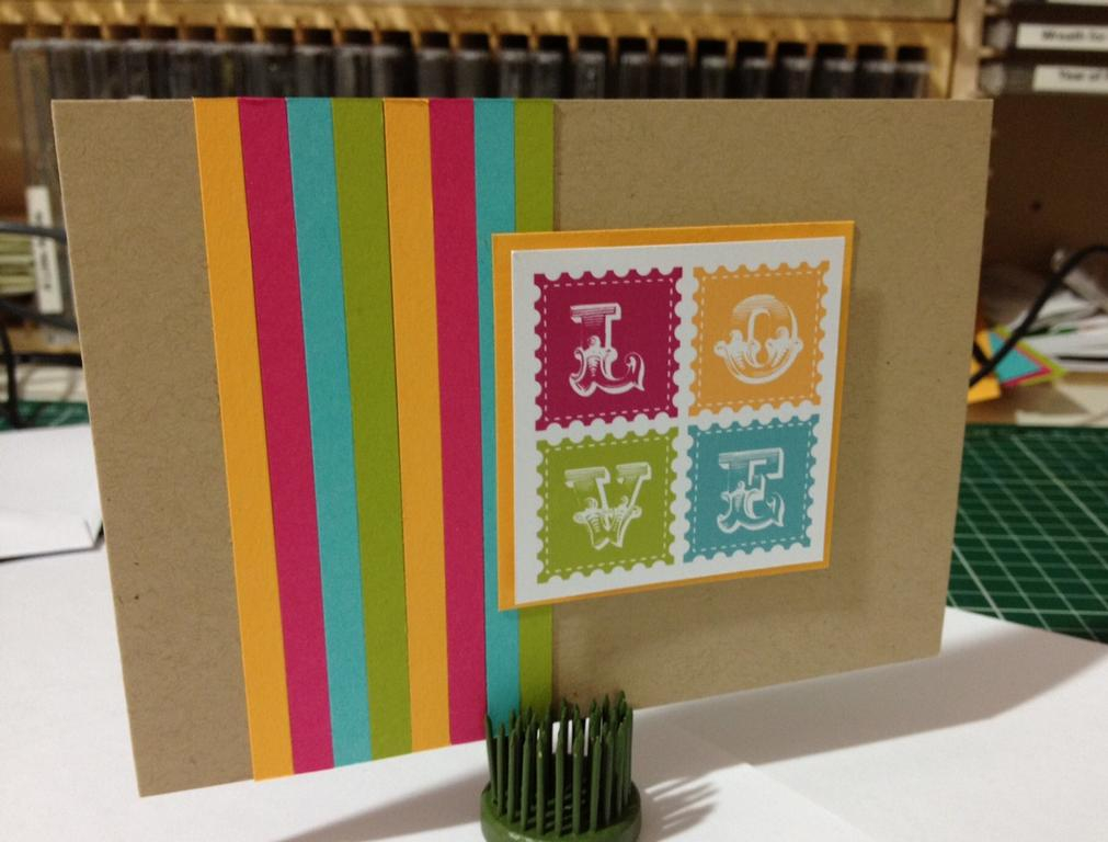 This is my entry for day 2, using the colorful image of Melissa Bickford!<br />
<br />
Paper...