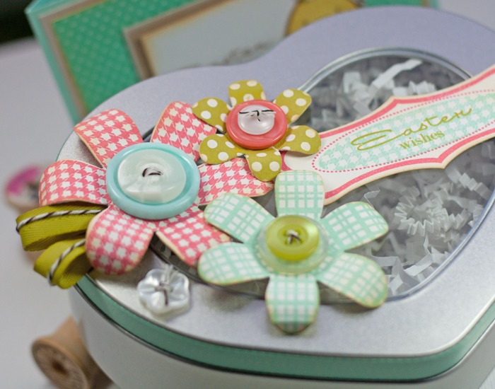 Easter Heart Tin<br />
â€¢	Stamps- Sweet Spring, Christmas Labels<br />
â€¢	Ink- Melon Berry,...