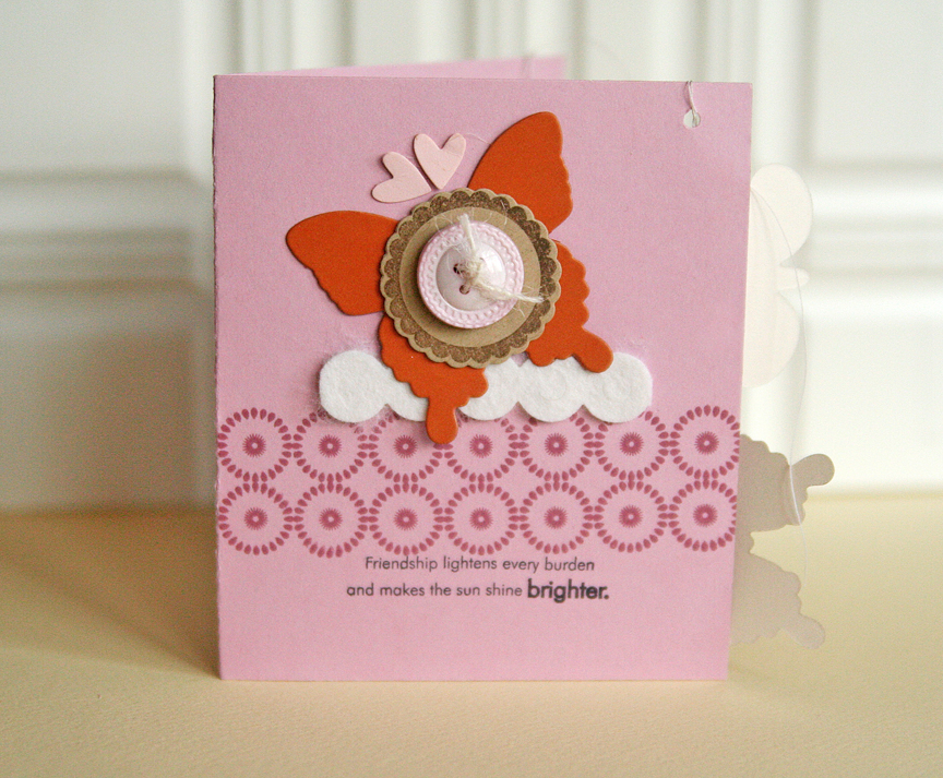 Stamps: Beautiful Butterflies, Lovely Leaves (sentiment), Background Basics: Medallions<br />...