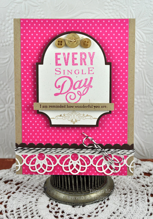 Paper: rustic cream, kraft, dark chocolate, raspberry fizz pattern pack<br />
Stamps: Movers...