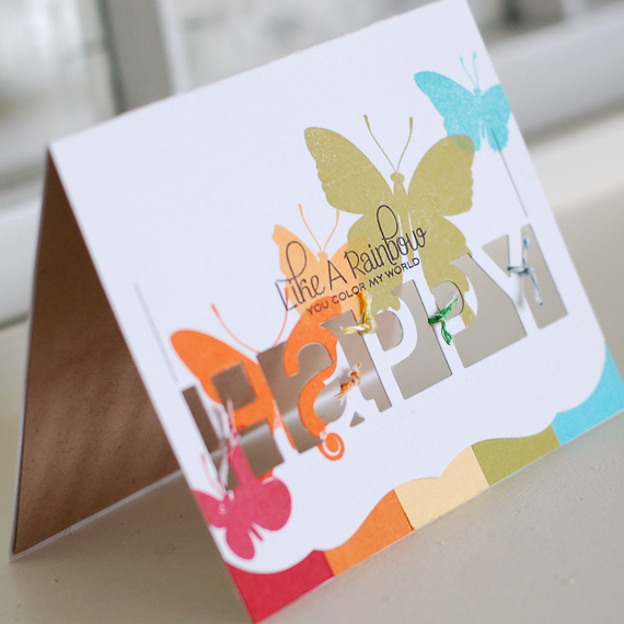 Stamps:  Beautiful Butterflies<br />
Ink:  Pure Poppy, Orange Zest, Summer Sunrise, Simply...