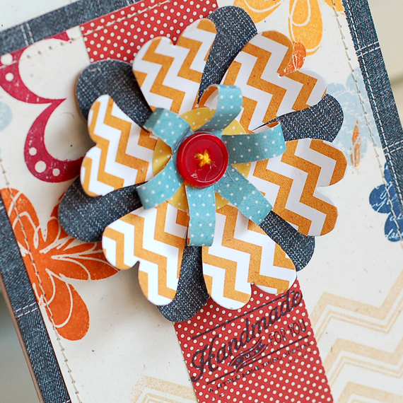 Stamps:  Frilly Flowers, Handmade Hodgepodge<br />
Ink:  Pure Poppy, Fine Linen, Summer...