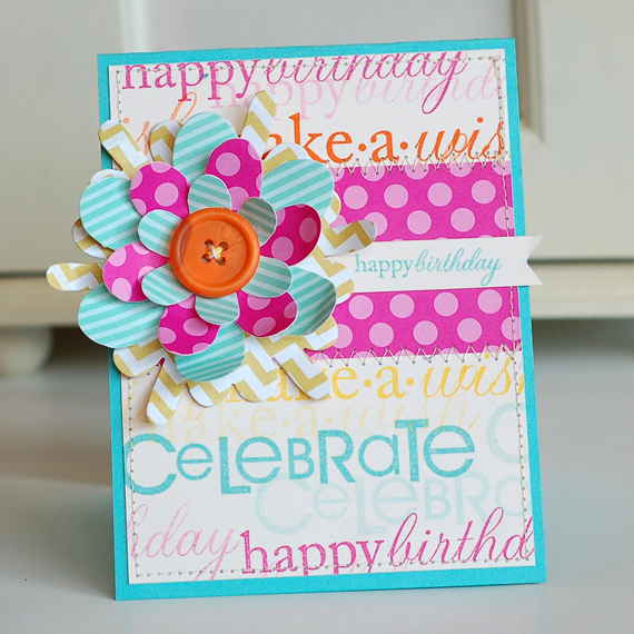 Stamps:  Think Big Favorites #13, 2011 Birthday Tags<br />
Ink:  Raspberry Fizz, Orange Zest,...