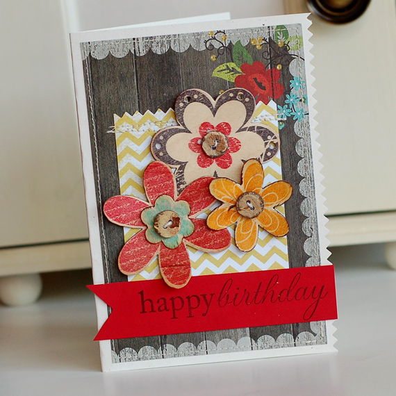 Stamps:  Frilly Flowers, Think Big Favorites #13<br />
Ink:  Pure Poppy, True Black, Summer...