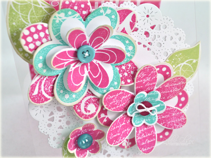 Stamps: Frilly Flowers, Movers and Shakers Sentiments<br />
Cardstock: Clear Cardstock,...