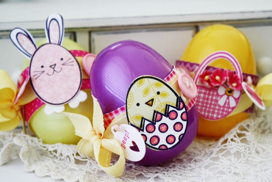 Papertrey Ink Supplies Used:<br />
Stamps:<br />
Scrambled Eggs, Tags for Spring, and Tiny...