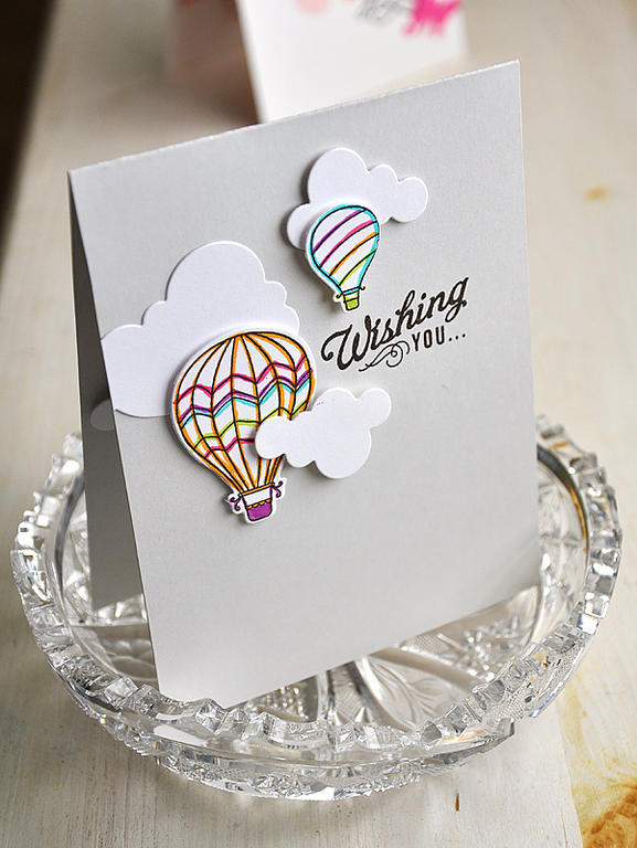 Stamps:  Up, Up &amp; Away and Movers &amp; Shakers Sentiments<br />
Ink:  Smokey Shadow<br />...