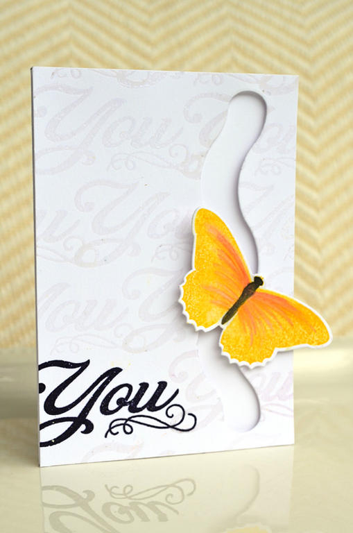{Floating Butterfly} card<br />
Stamps - Simply You, Beautiful Butterflies<br />
CS - White<br...