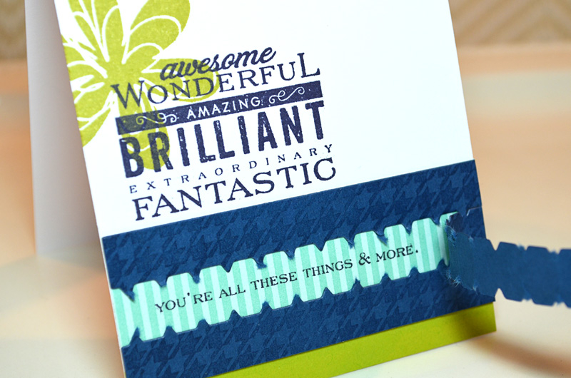 {Amazing &amp; Brilliant} card<br />
Stamps - Frilly Flowers, Movers &amp; Shakers Sentiments,...