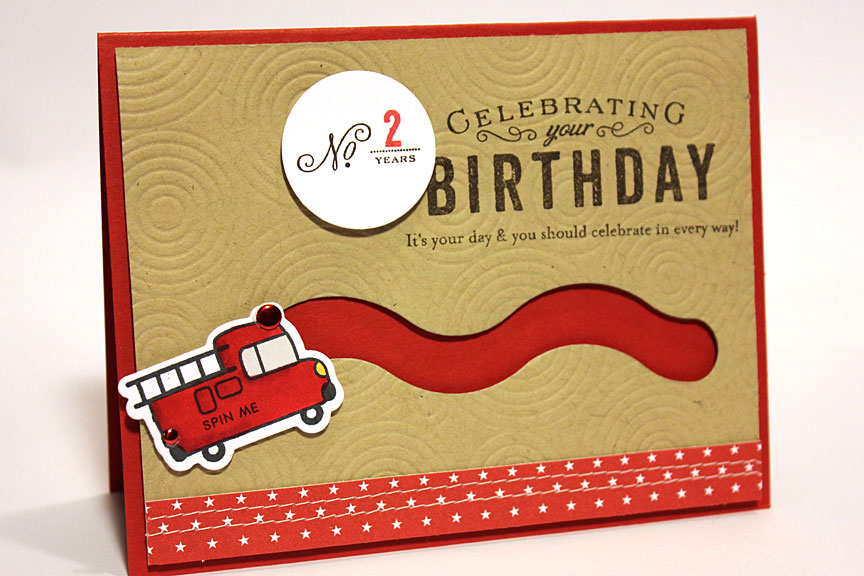 stamps: Movers &amp; Shakers Sentiments, Boy Basics: Truckin' It<br />
<br />
ink: True...