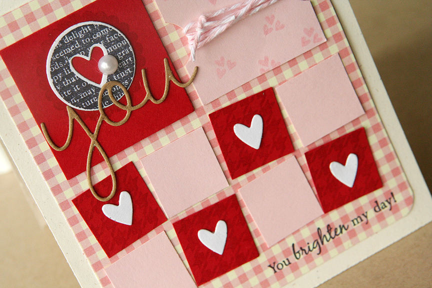 Stamps: Love Lives Here, Lighten Up Sentiments, Background Basics: Houndstooth<br />
Ink: Pure...