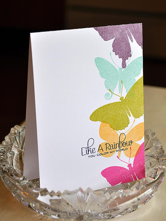 Stamps: Beautiful Butterflies<br />
Ink: Raspberry Fizz, Summer Sunrise, Simply Chartreuse,...