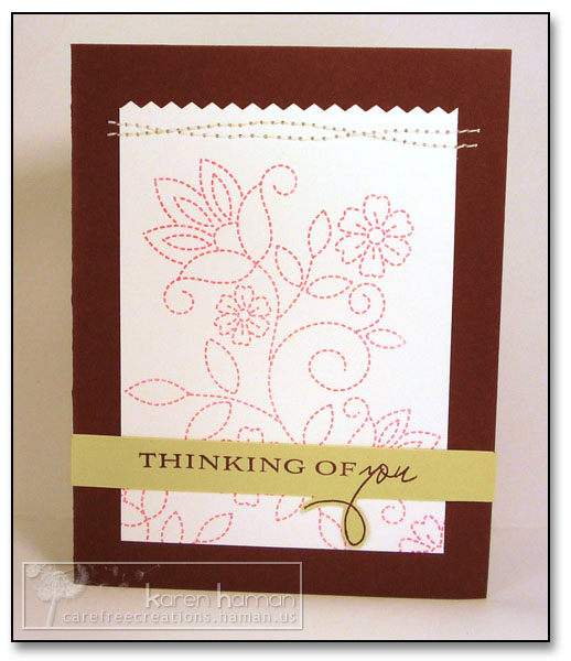 Supplies<br />
All supplies PTI unless otherwise noted.<br />
Stamps: Stitches &amp; Swirls,...