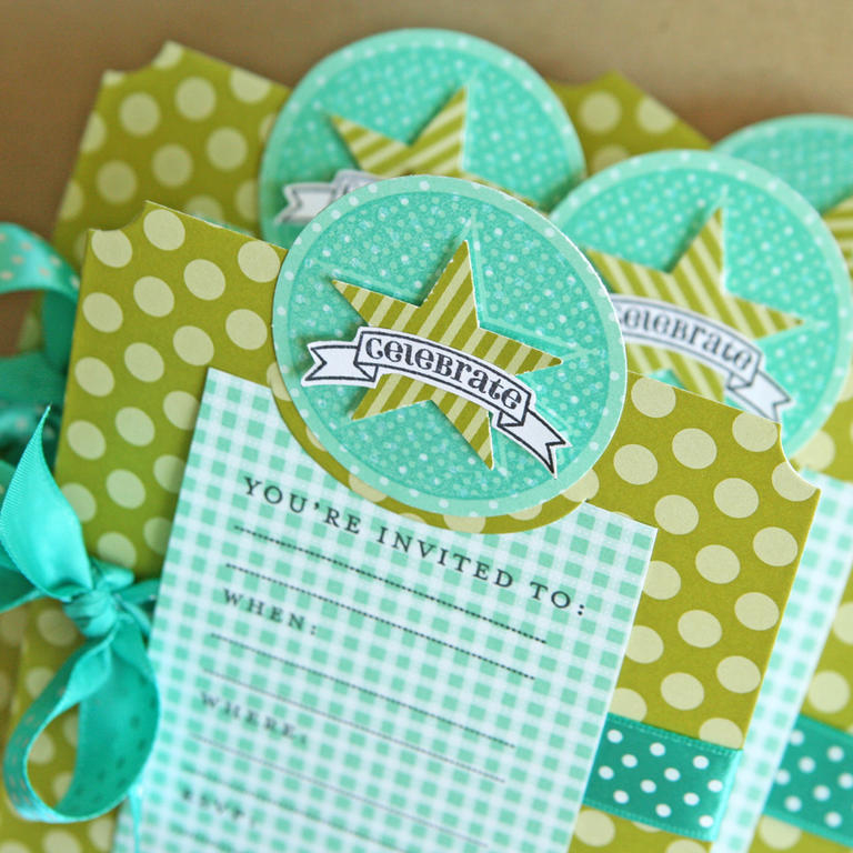 Stamps: 2012 Birthday Tags, By Invitation<br />
Ink: True Black, Hawaiian Shores<br />
Paper:...