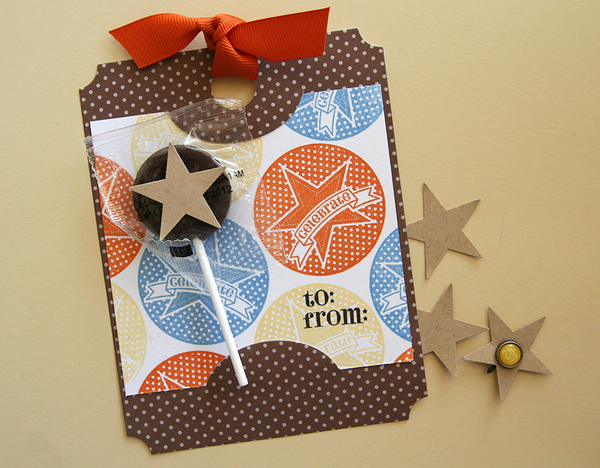 Stamps: 2012 Birthday Tags<br />
Ink: Harvest Gold, Blueberry Sky, Canyon Clay<br />
Paper:...