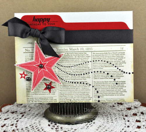 Paper: soft stone, rustic cream, pure poppy<br />
Stamps: Super Stars, Pretty Peonies,...