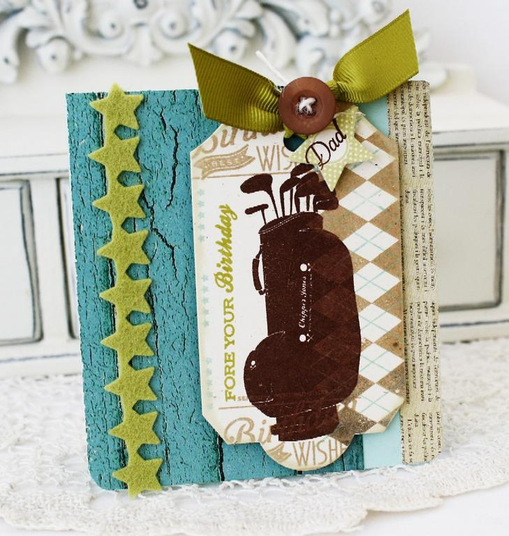 Papertrey Ink Supplies Used:<br />
Stamps:<br />
On the Links, Background Basics:  Argyle,...