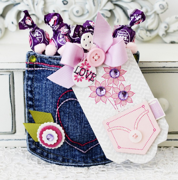 Papertrey Ink Supplies Used:<br />
Stamps:<br />
A Pocketful<br />
Ink:<br />
Raspberry Fizz...