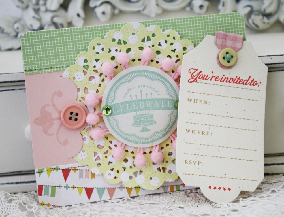 Papertrey Ink Supplies Used:<br />
Stamps:<br />
2012 Birthday Tags, By Invitation<br />...