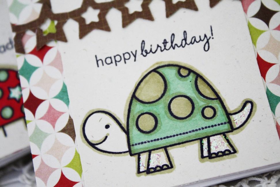 Papertrey Ink Supplies Used:<br />
Stamps:<br />
Tremendous Treats:  Birthday, Tiny Treats:...