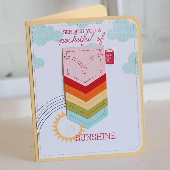 Stamps:  Back Pocket Basics, Up, Up and Away<br />
Ink:  Aqua Mist, Pure Poppy, Summer Sunrise,...