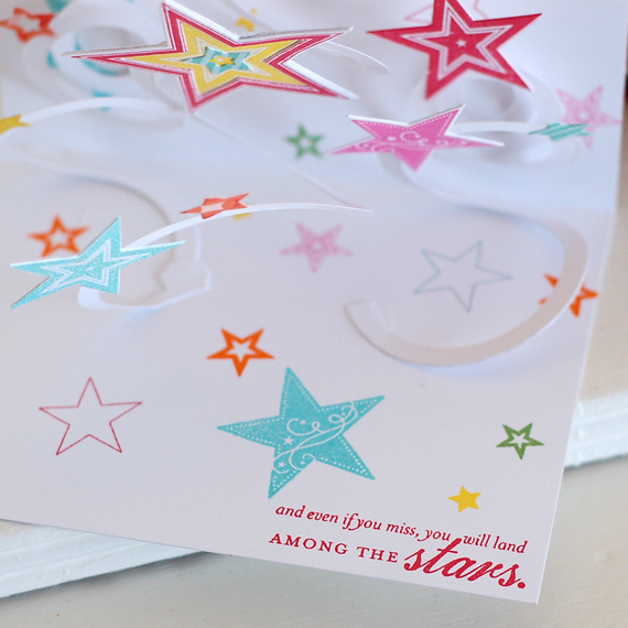 Stamps:  Super Stars<br />
Ink:  True Black, Pure Poppy, Hawaiian Shores, Raspberry Fizz,...
